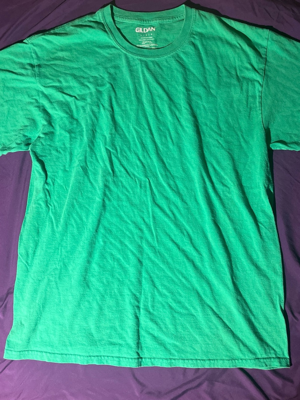 Gildan Green Short Sleeve Crewneck Tee
